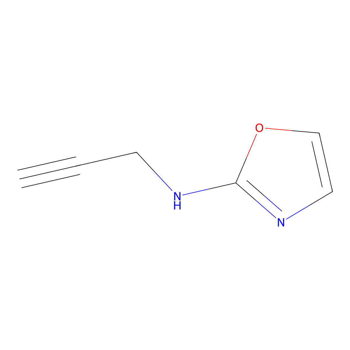 N-(Prop-2-yn-1-yl)oxazol-2-amine molecular structure, CAS 1899056-77-9