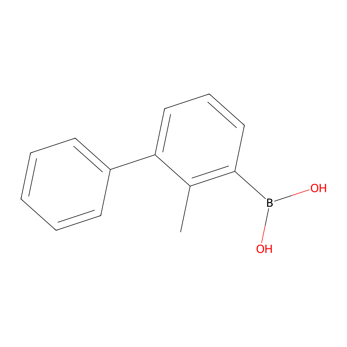{2-Methyl-[1,1'-biphenyl]-3-yl}boronic acid molecular structure, CAS 1899060-83-3