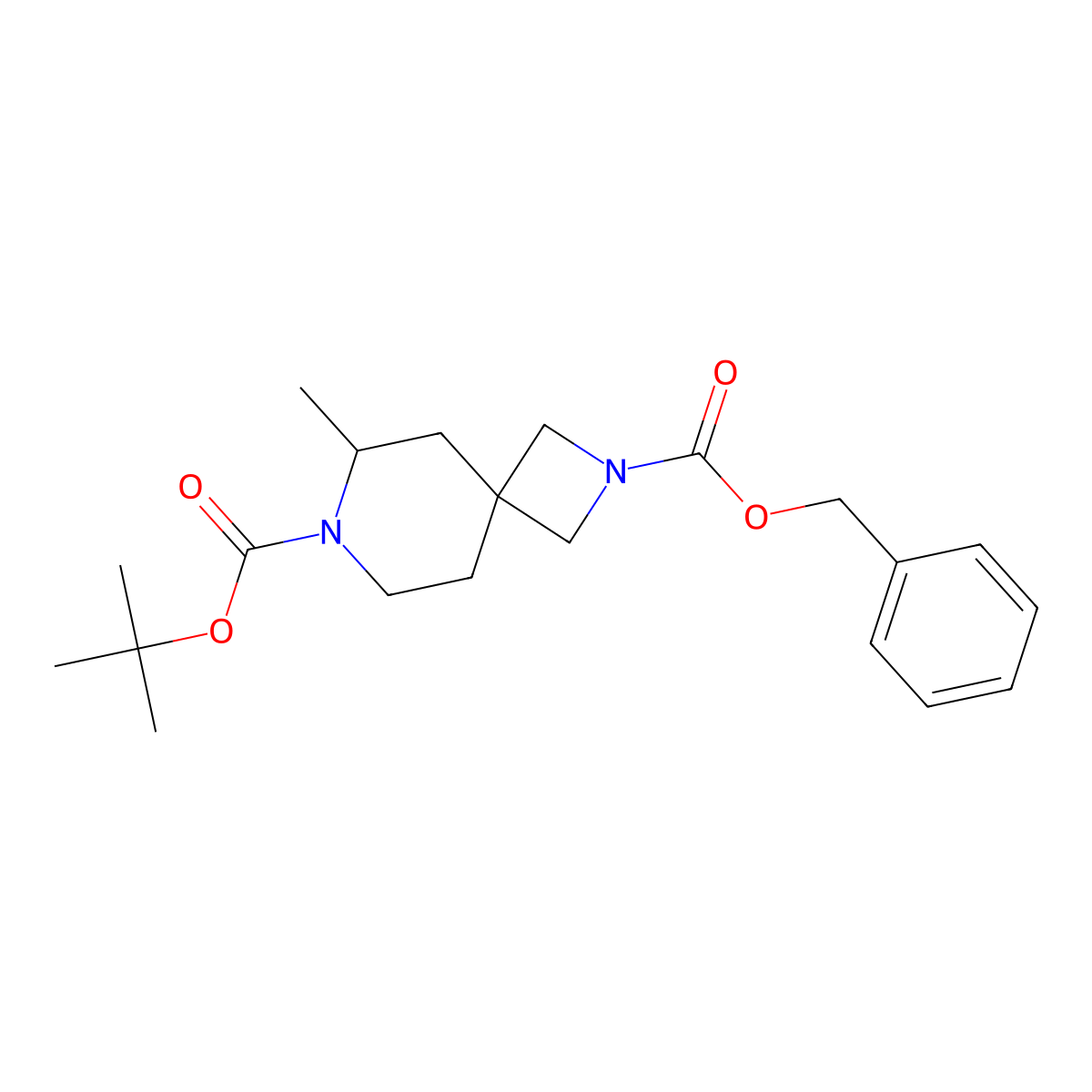7-Boc-2-cbz-6-methyl-2,7-diazaspiro[3.5]nonane molecular structure, CAS 1899102-31-8