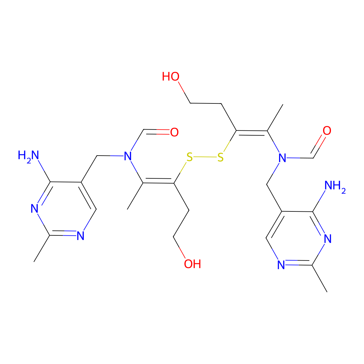 Thiamine Disulfide Hydrate molecular structure, CAS 1899166-52-9