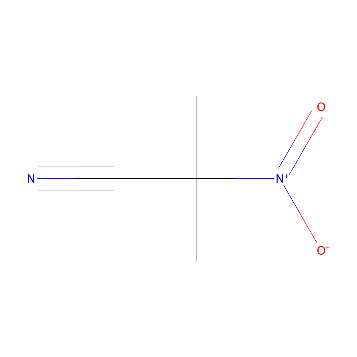 2-Methyl-2-nitropropanenitrile molecular structure, CAS 18992-13-7