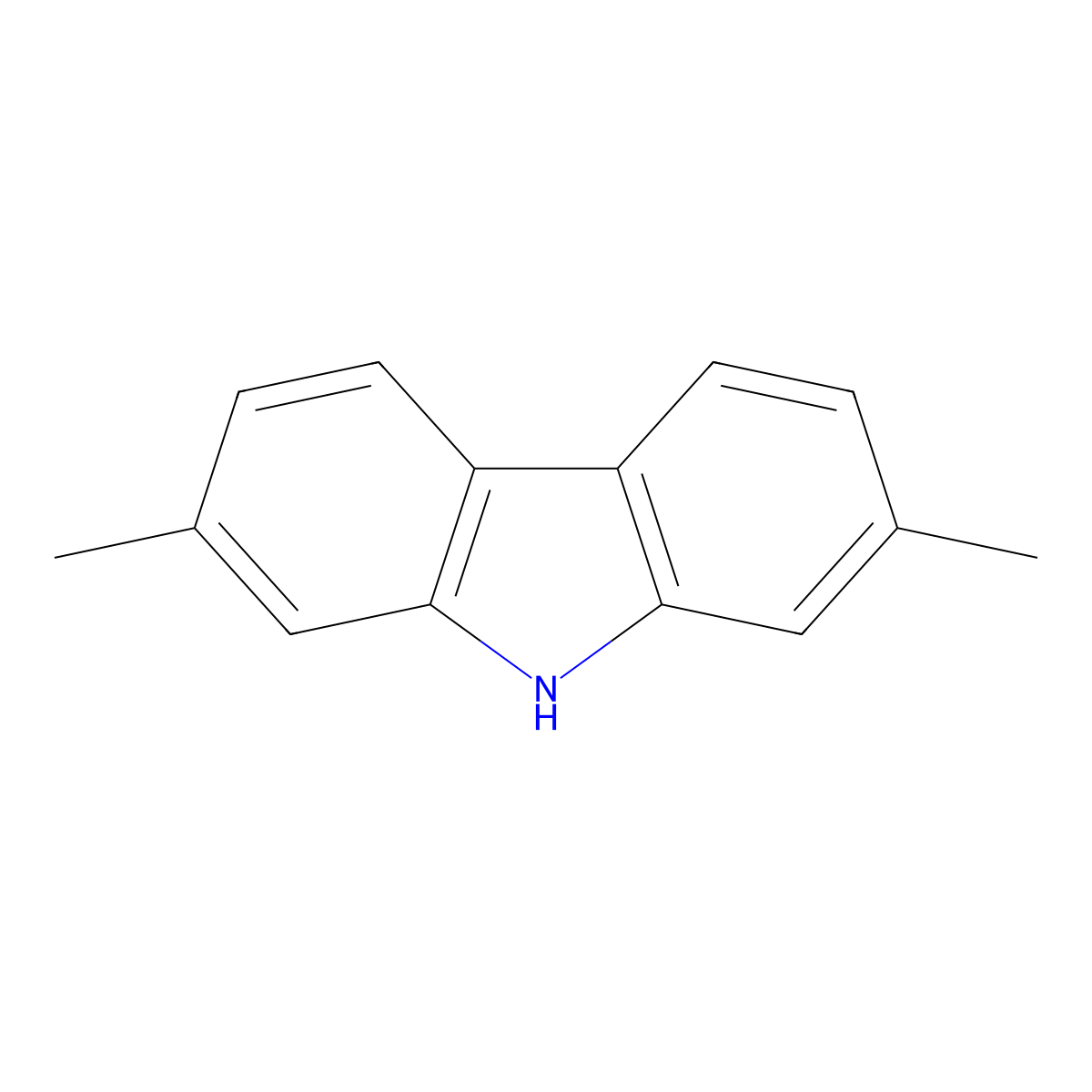 9H-Carbazole, 2,7-dimethyl- molecular structure, CAS 18992-65-9