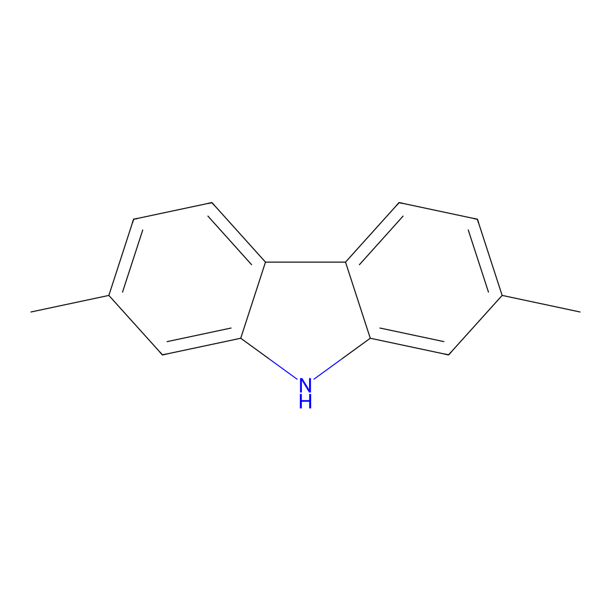 9H-Carbazole, 2,7-dimethyl- molecular structure, CAS 18992-65-9