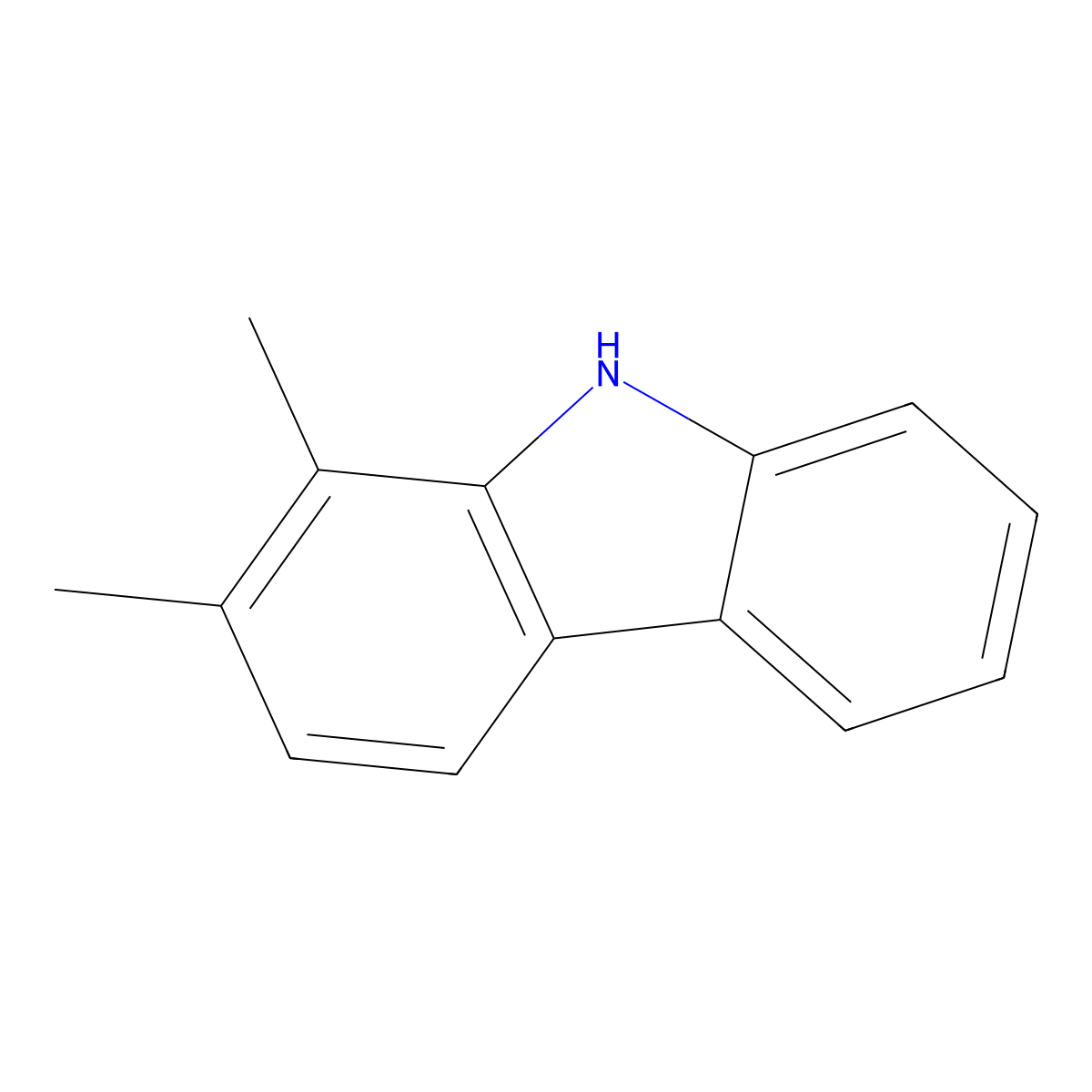 1,2-Dimethylcarbazole molecular structure, CAS 18992-67-1
