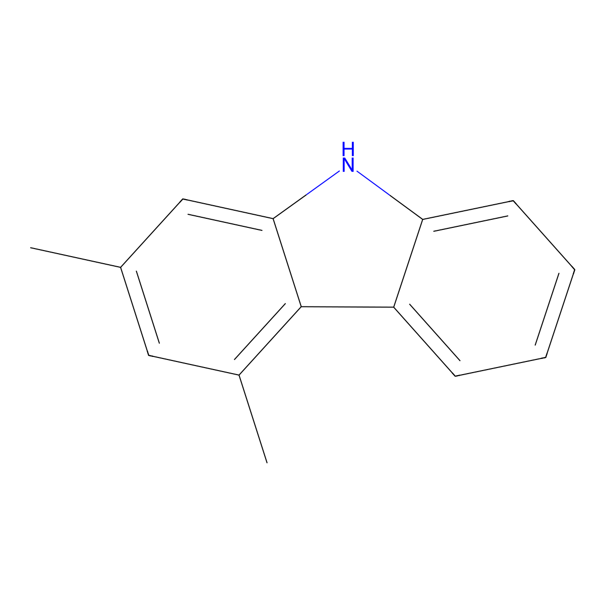 2,4-Dimethylcarbazole molecular structure, CAS 18992-71-7