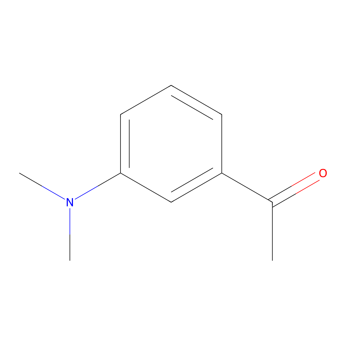 1-(3-(Dimethylamino)phenyl)ethan-1-one molecular structure, CAS 18992-80-8