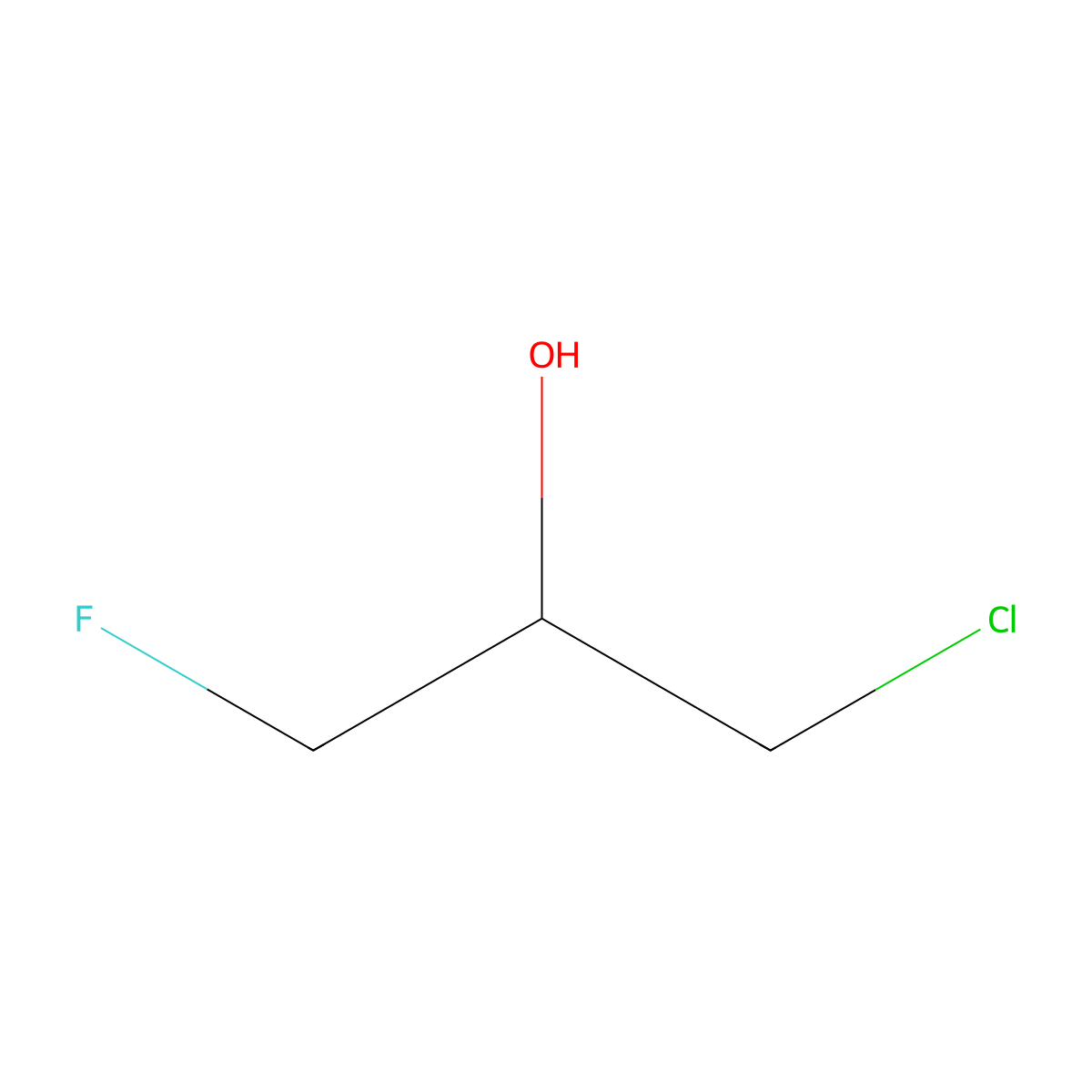 (2R)-1-chloro-3-fluoropropan-2-ol molecular structure, CAS 189937-18-6