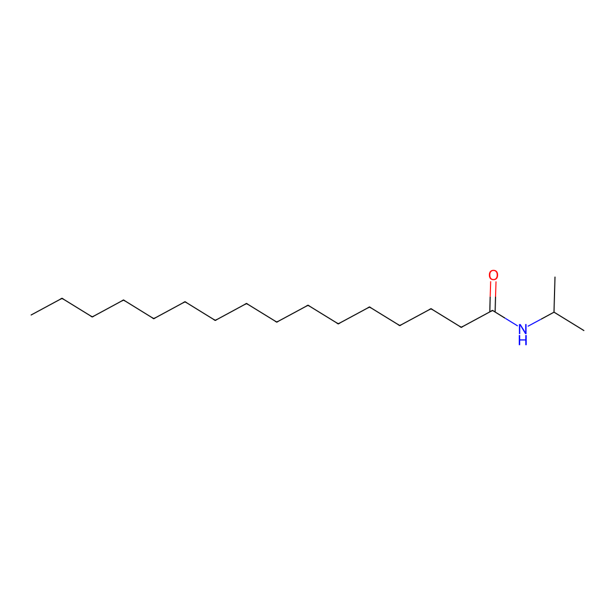 Hexadecanoic Acid Isopropylamide molecular structure, CAS 189939-61-5