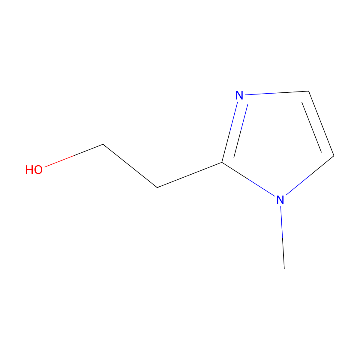 2-(1-Methyl-1H-imidazol-2-yl)ethanol molecular structure, CAS 18994-70-2