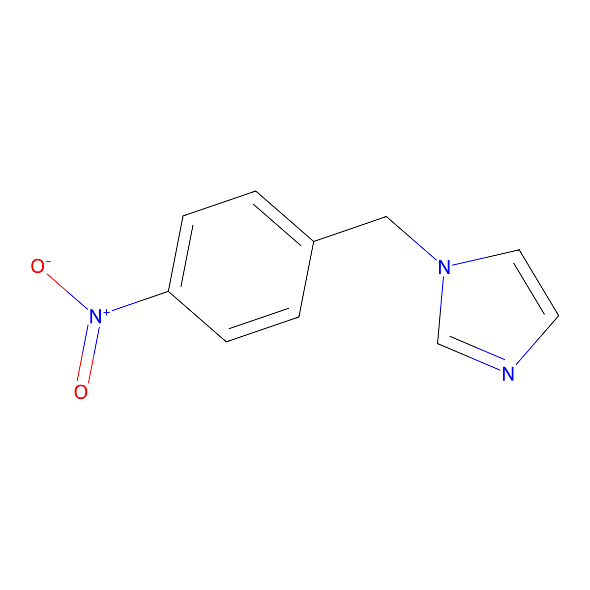 1-(4-Nitrobenzyl)-1H-imidazole molecular structure, CAS 18994-90-6
