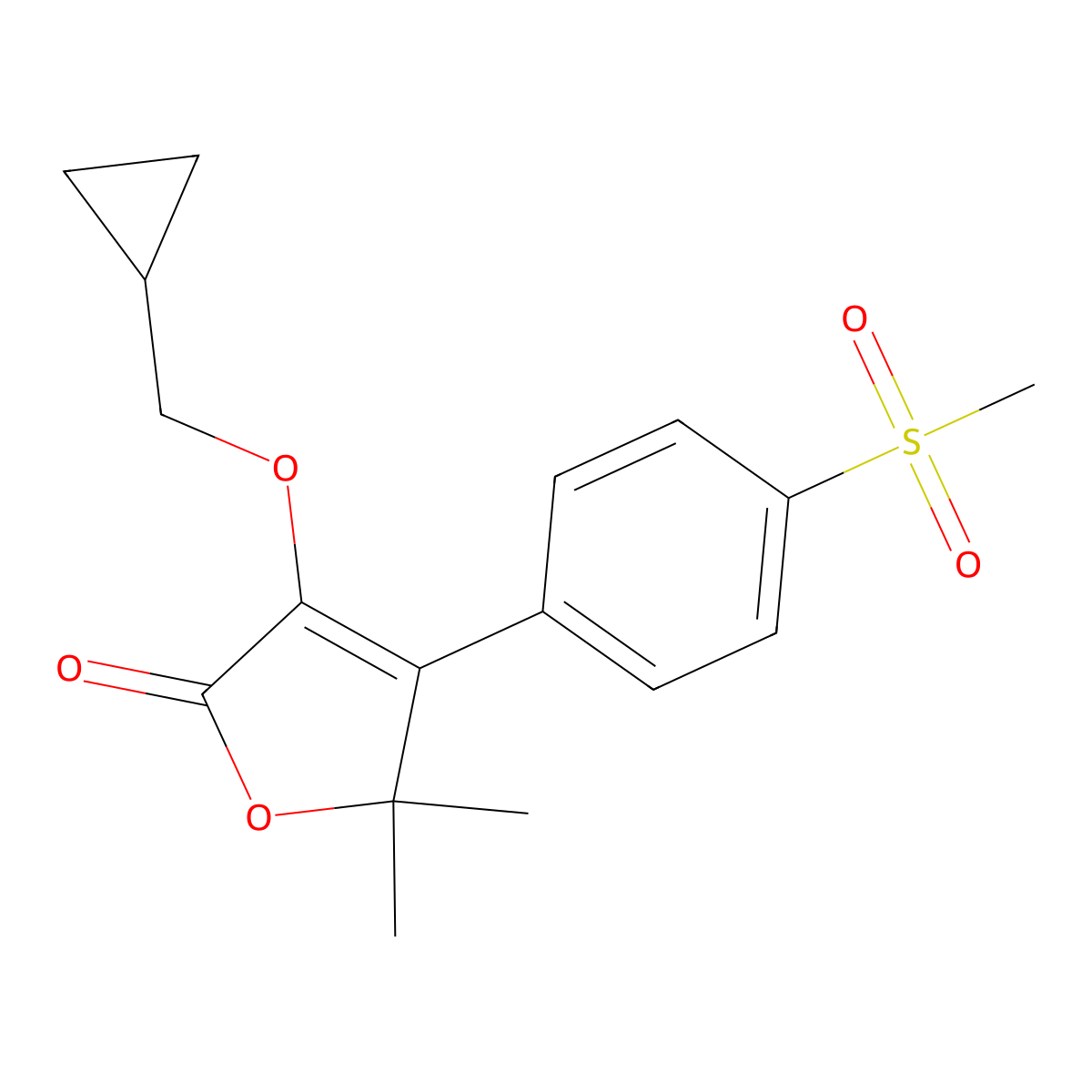 Firocoxib molecular structure, CAS 189954-96-9