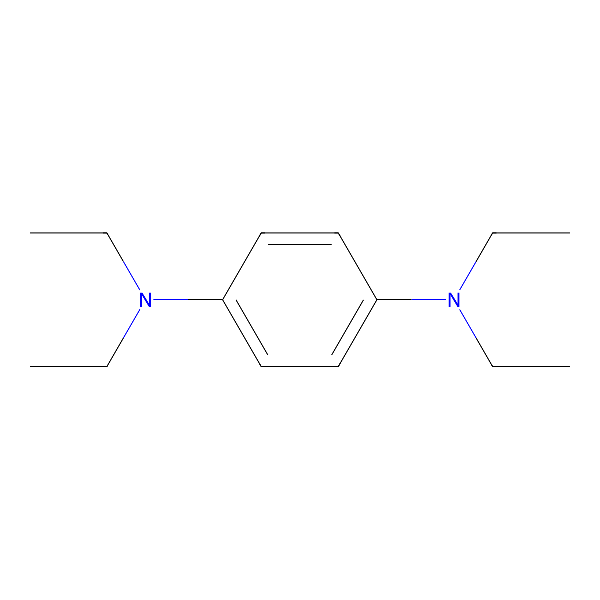 N1,N1,N4,N4-Tetraethylbenzene-1,4-diamine molecular structure, CAS 18996-77-5