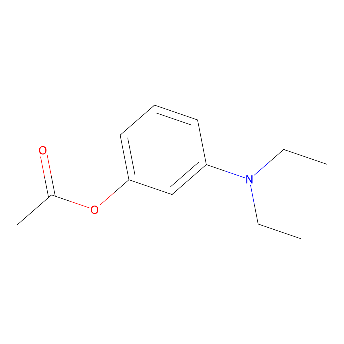 m-(Diethylamino)phenyl acetate molecular structure, CAS 18997-95-0