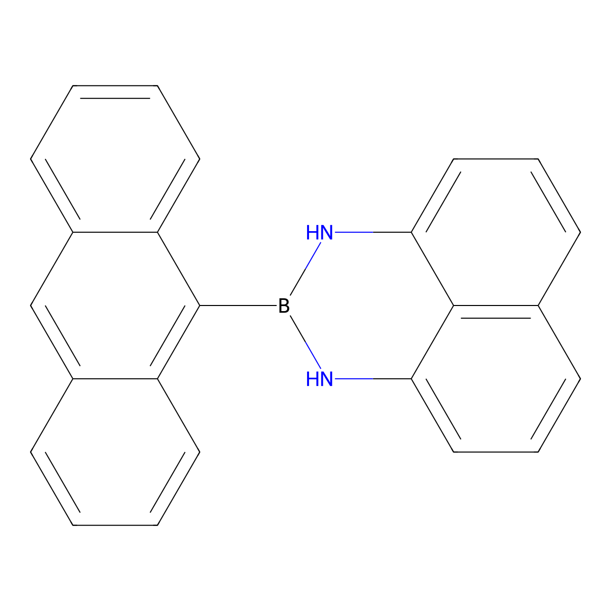 2-(Anthracen-9-YL)-2,3-dihydro-1H-naphtho[1,8-DE][1,3,2]diazaborinine molecular structure, CAS 1899857-40-9