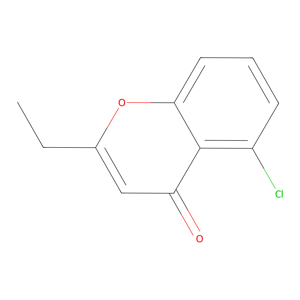 5-Chloro-2-ethyl-4H-chromen-4-one molecular structure, CAS 1899895-07-8