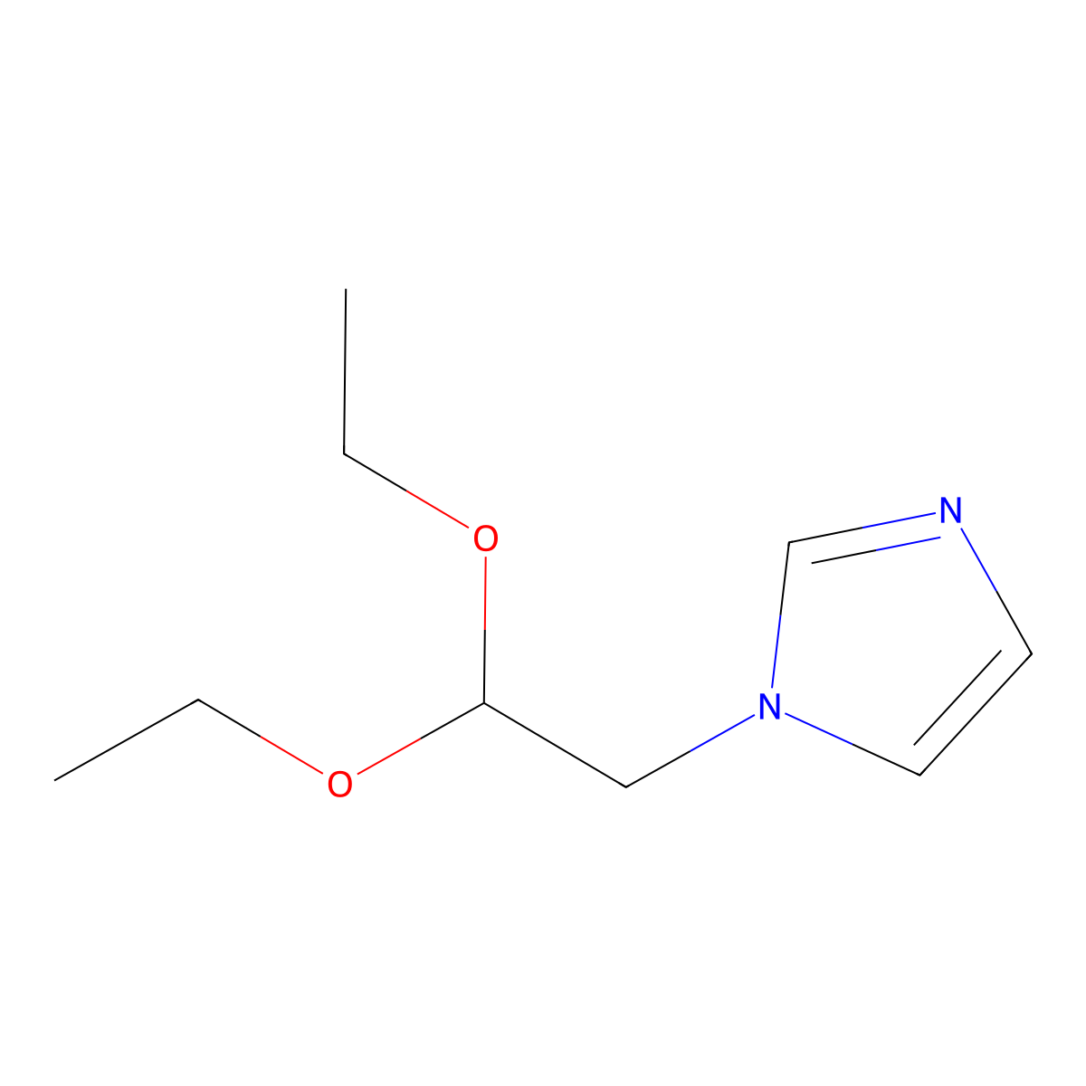 1-(2,2-Diethoxyethyl)-1H-imidazole molecular structure, CAS 18999-43-4