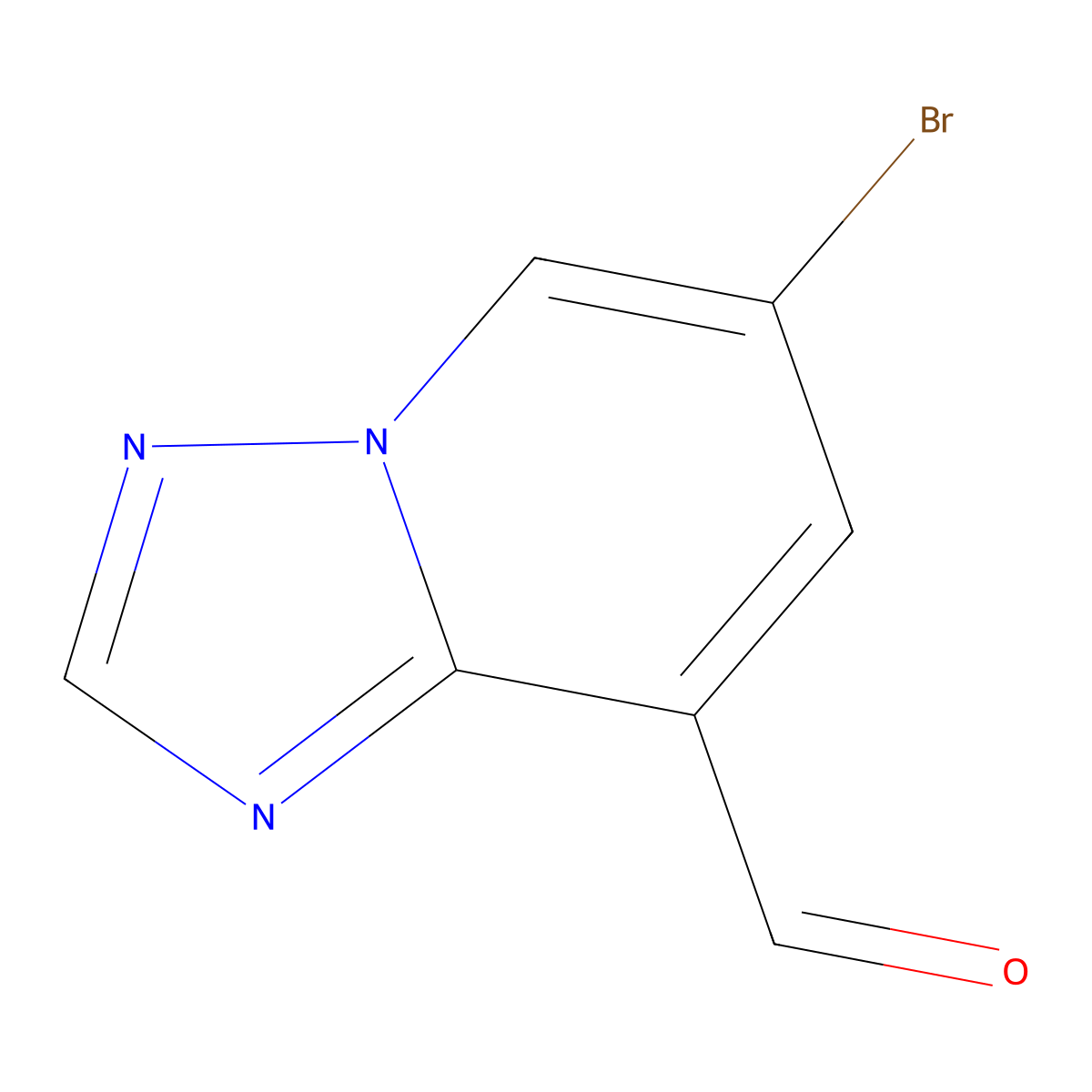 6-Bromo-[1,2,4]triazolo[1,5-a]pyridine-8-carbaldehyde molecular structure, CAS 1899934-20-3