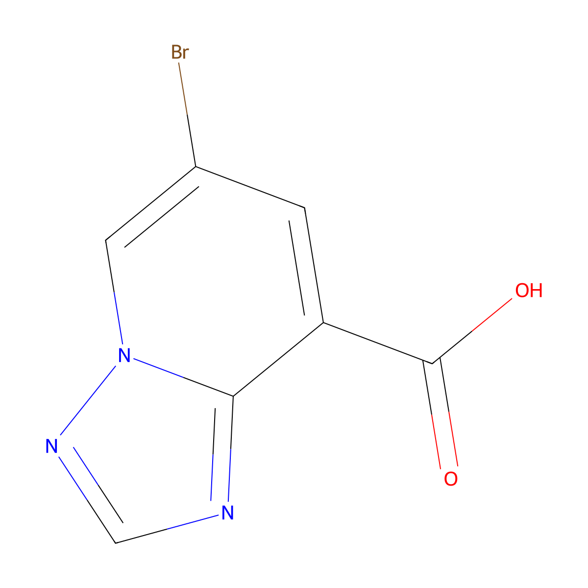 6-Bromo-[1,2,4]triazolo[1,5-a]pyridine-8-carboxylic acid molecular structure, CAS 1899934-22-5