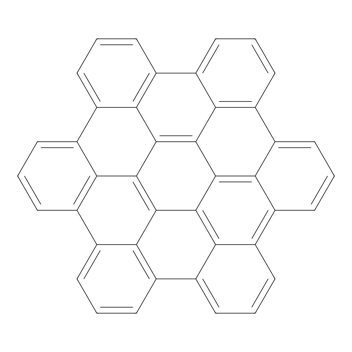 Hexabenzo(bc,ef,hi,kl,no,qr)coronene molecular structure, CAS 190-24-9