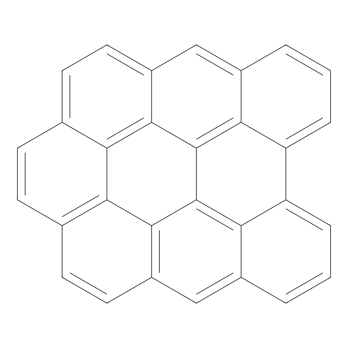 Dibenzo(bc,ef)coronene molecular structure, CAS 190-31-8