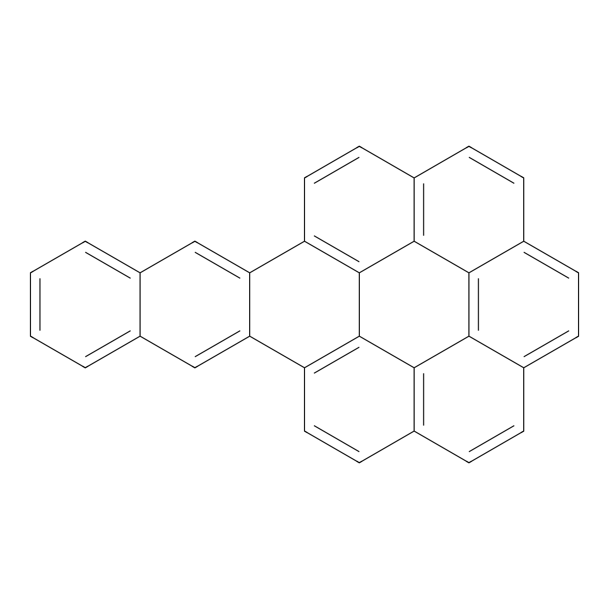 Naphtho(2,3-a)coronene molecular structure, CAS 190-74-9