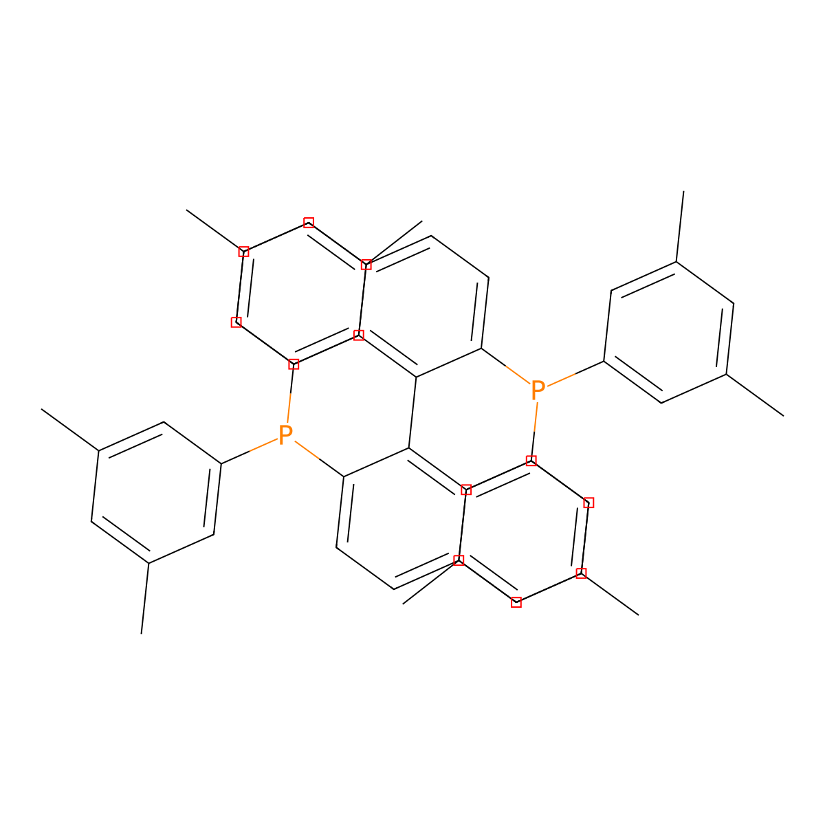 (R)-2,2'-Bis(bis(3,5-dimethylphenyl)phosphino)-5,5',6,6',7,7',8,8'-octahydro-1,1'-binaphthalene molecular structure, CAS 190003-81-7