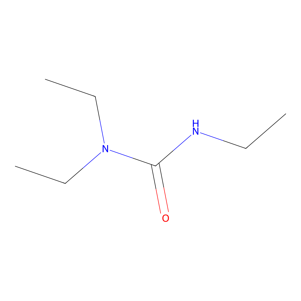 Urea, 1,1,3-triethyl- molecular structure, CAS 19006-59-8