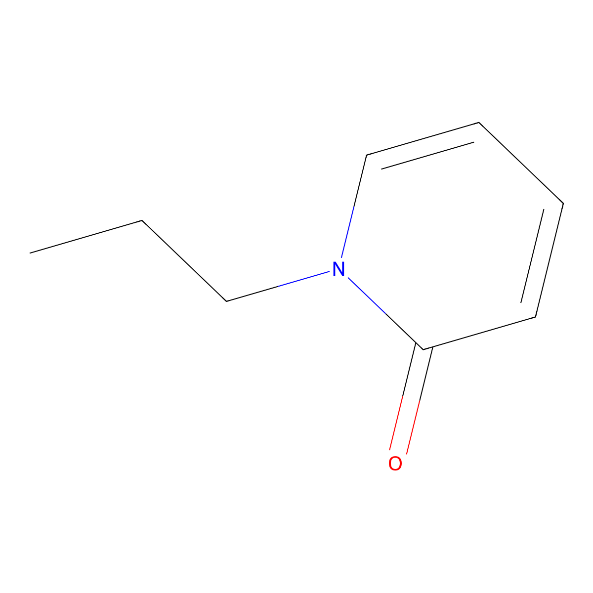 1-Propyl-2(1H)-pyridinone molecular structure, CAS 19006-63-4