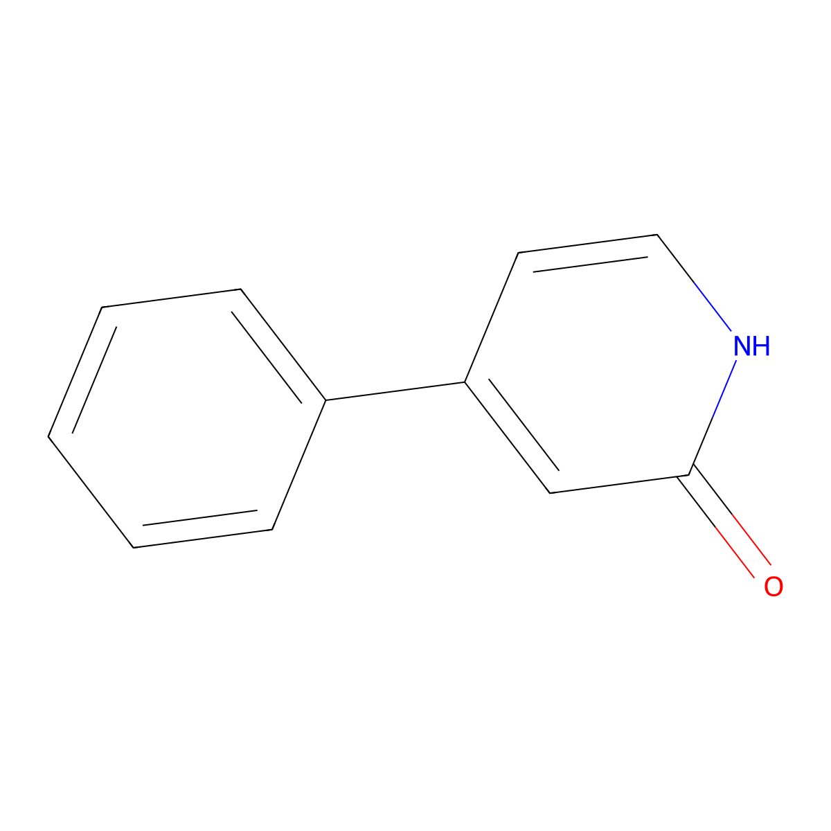 4-Phenylpyridin-2-ol molecular structure, CAS 19006-81-6
