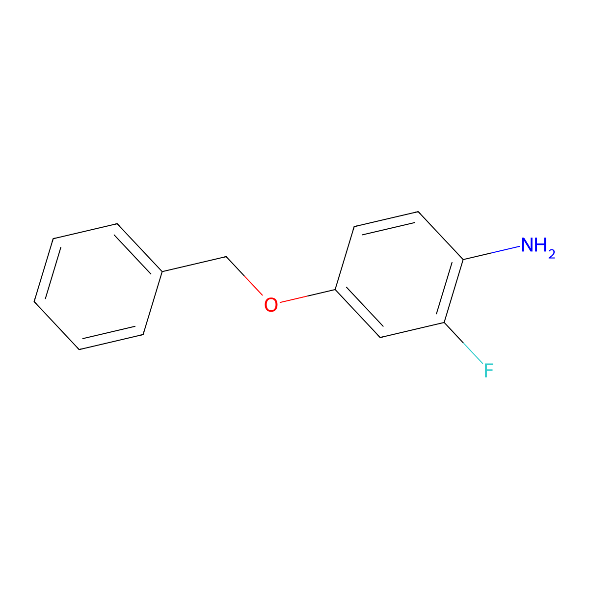 4-(Benzyloxy)-2-fluoroaniline molecular structure, CAS 190060-72-1