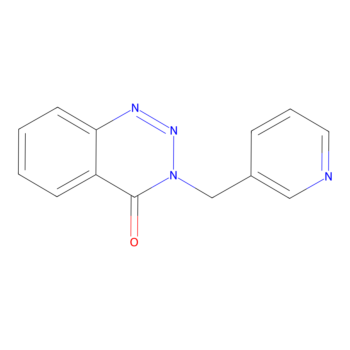 3-(Pyridin-3-ylmethyl)-1,2,3-benzotriazin-4-one molecular structure, CAS 190062-63-6
