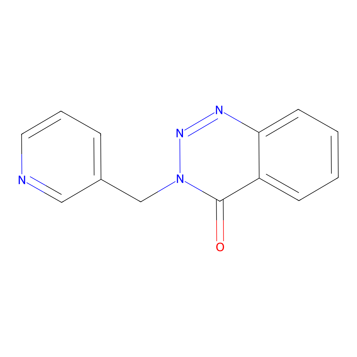 3-(Pyridin-3-ylmethyl)-1,2,3-benzotriazin-4-one molecular structure, CAS 190062-63-6