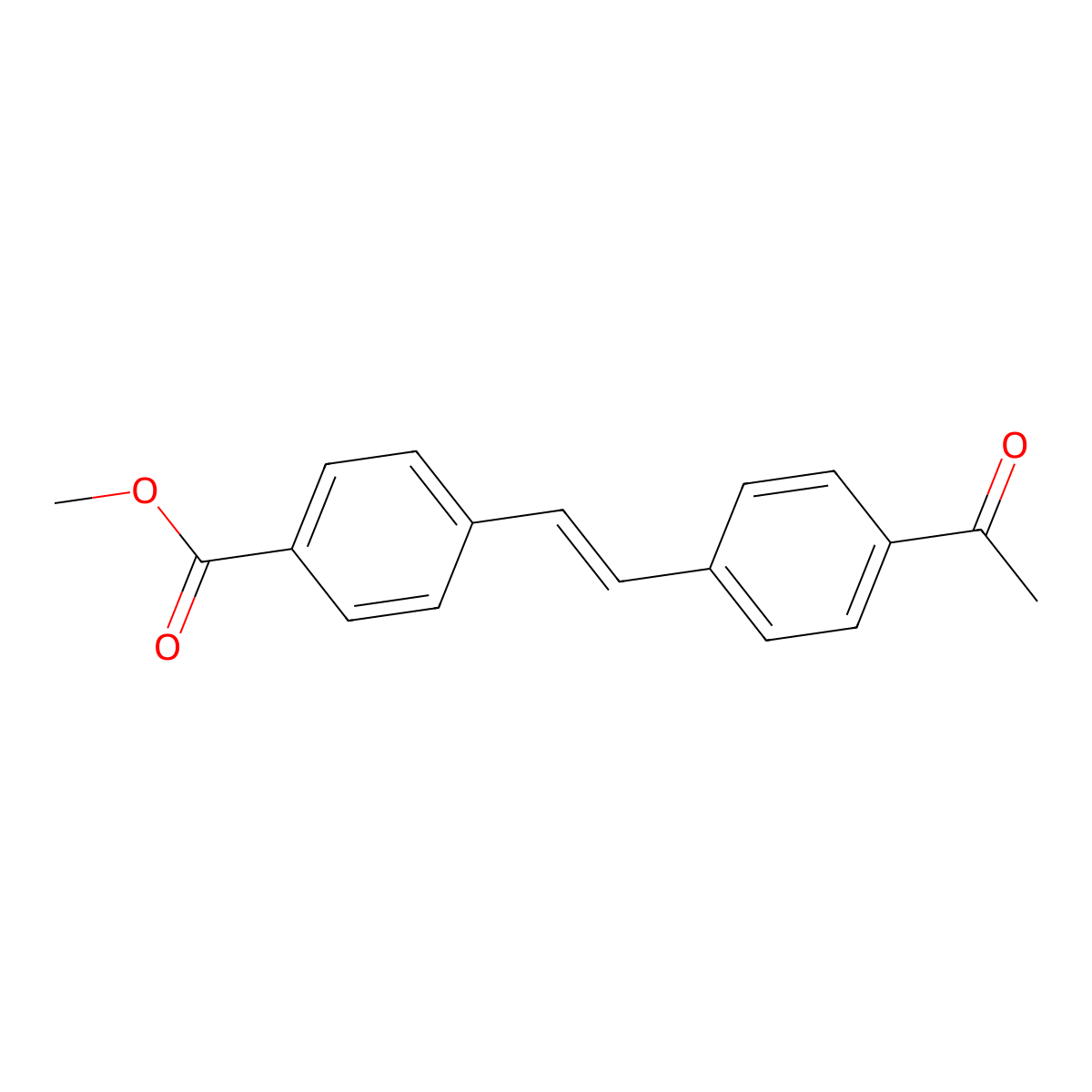 4-Acetyl-4'-carbomethoxystilbene molecular structure, CAS 1900667-29-9