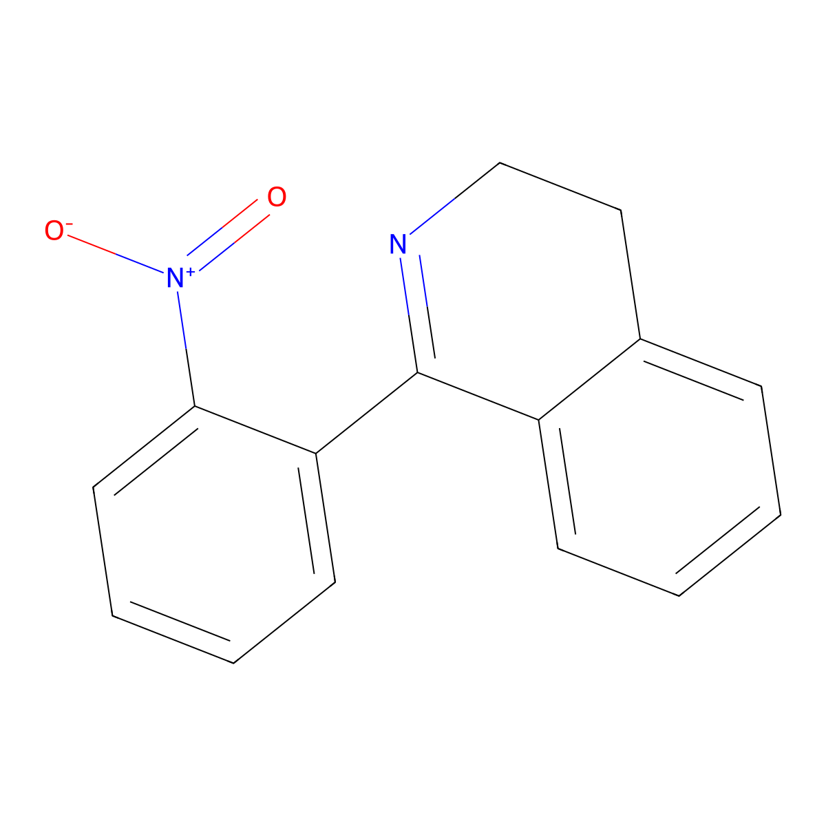 1-(2-Nitrophenyl)-3,4-dihydroisoquinoline molecular structure, CAS 19007-73-9