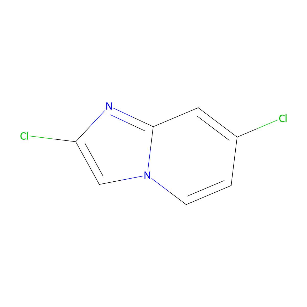 2,7-Dichloroimidazo[1,2-a]pyridine molecular structure, CAS 190074-50-1