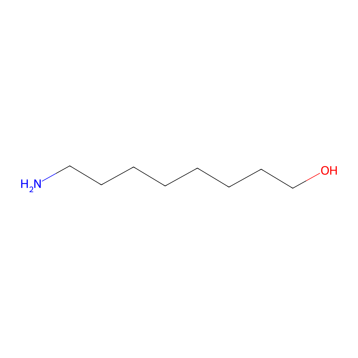 8-Amino-1-octanol molecular structure, CAS 19008-71-0