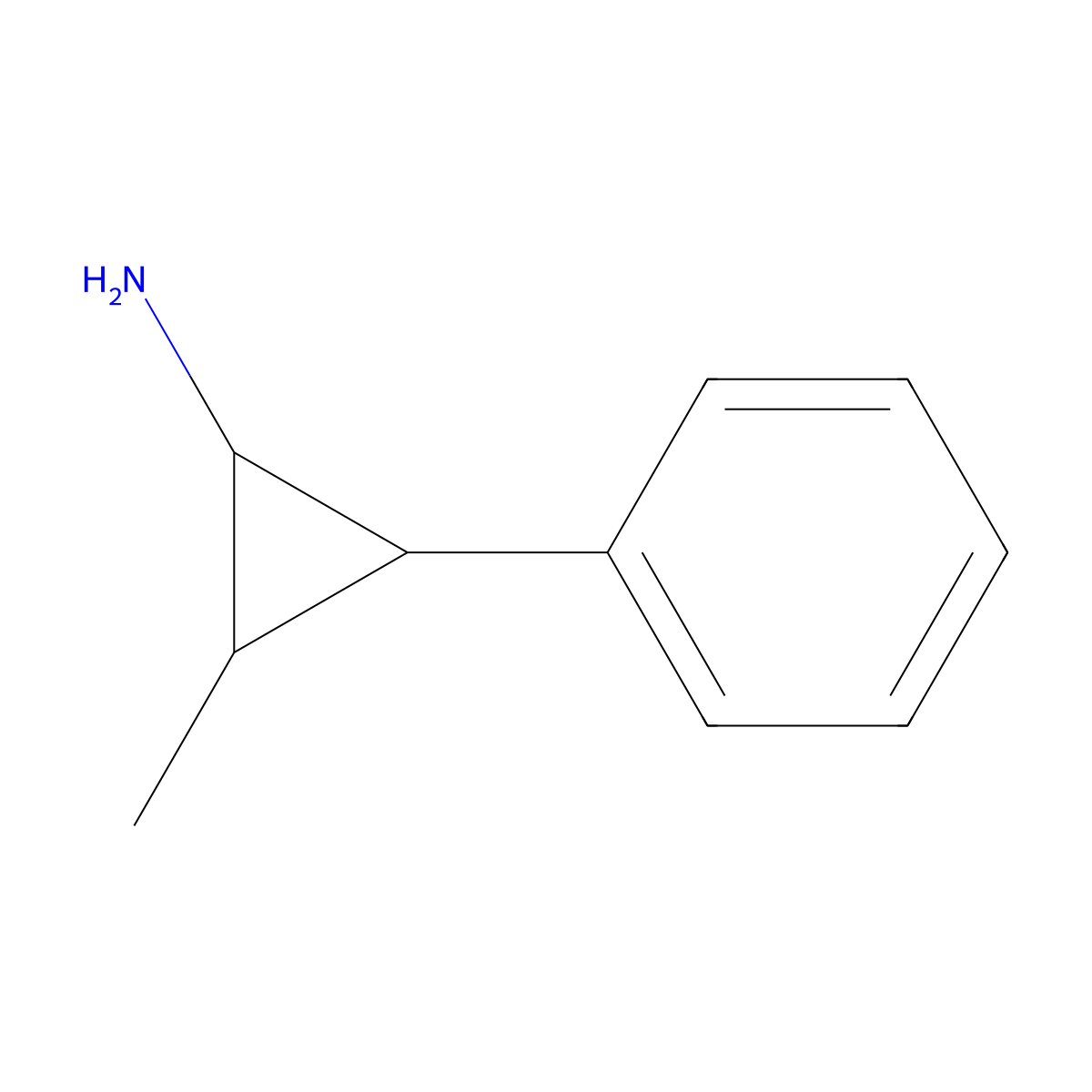 2-Methyl-3-phenylcyclopropan-1-amine molecular structure, CAS 19009-69-9
