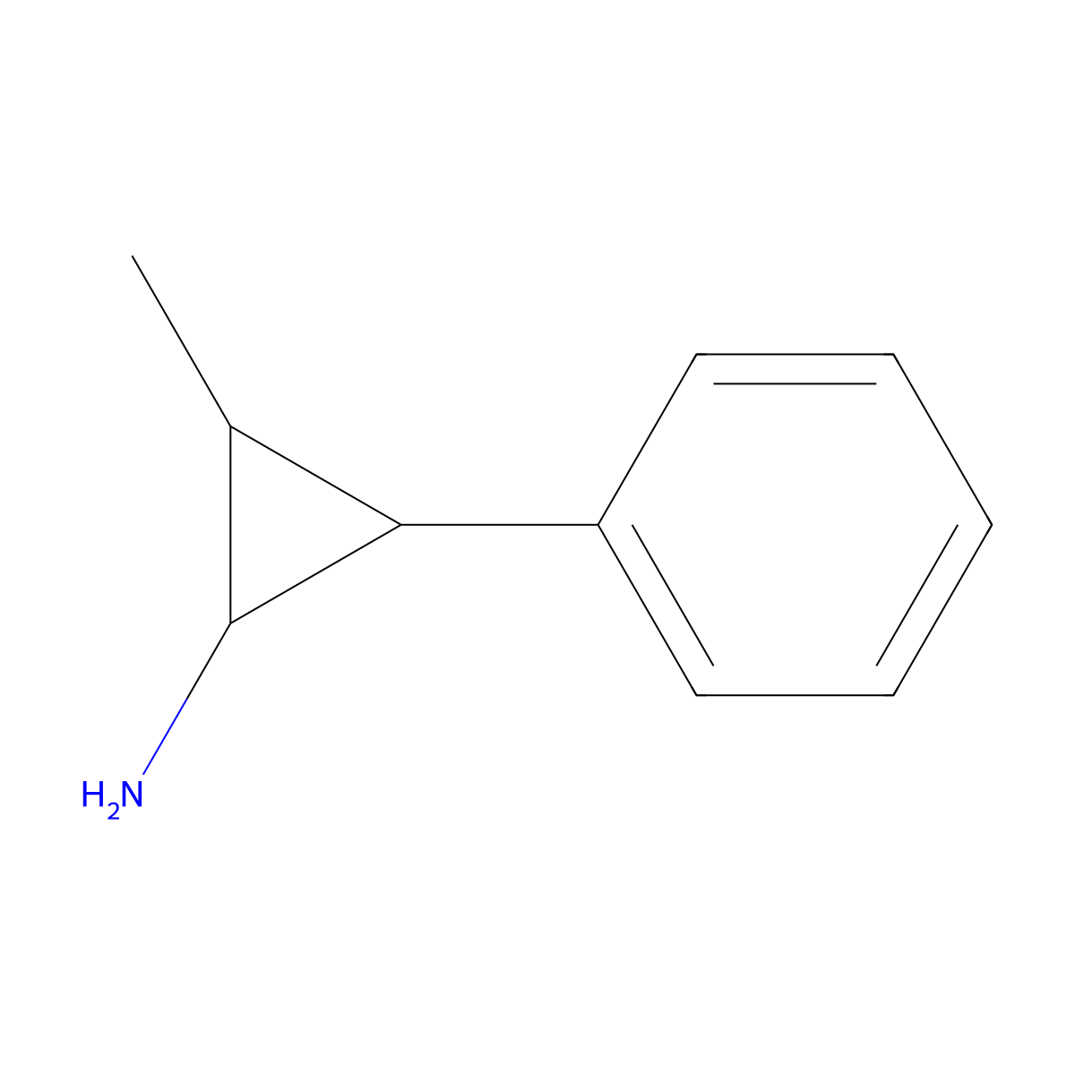 2-Methyl-3-phenylcyclopropan-1-amine molecular structure, CAS 19009-69-9
