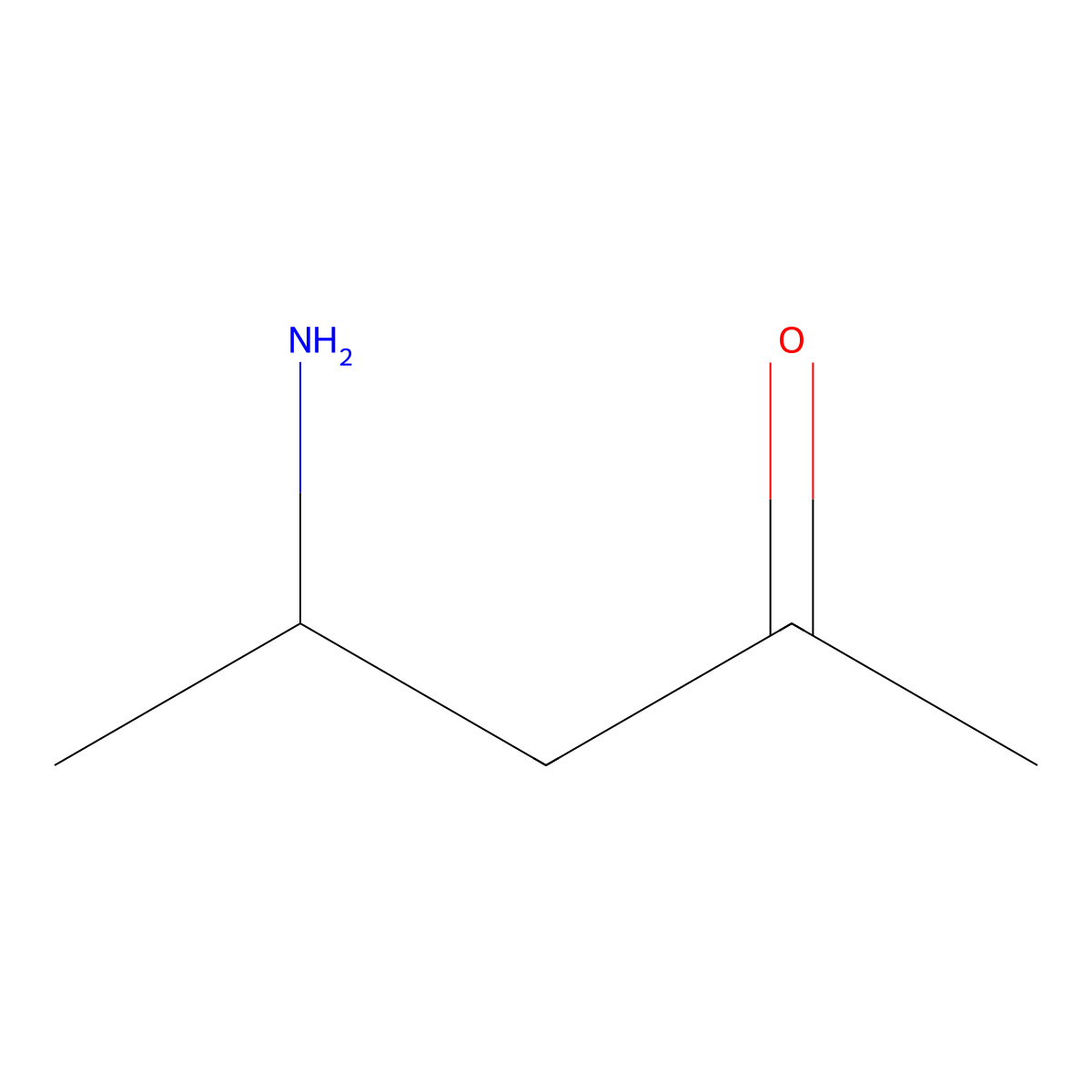 4-Aminopentan-2-one molecular structure, CAS 19010-87-8