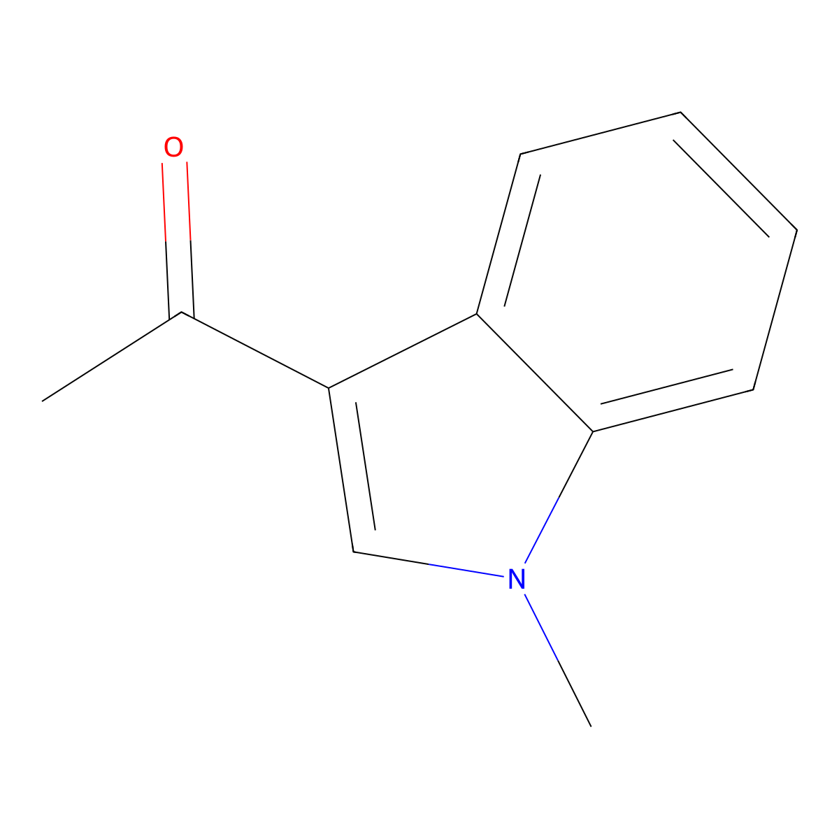 1-(1-Methyl-1H-indol-3-yl)ethanone molecular structure, CAS 19012-02-3