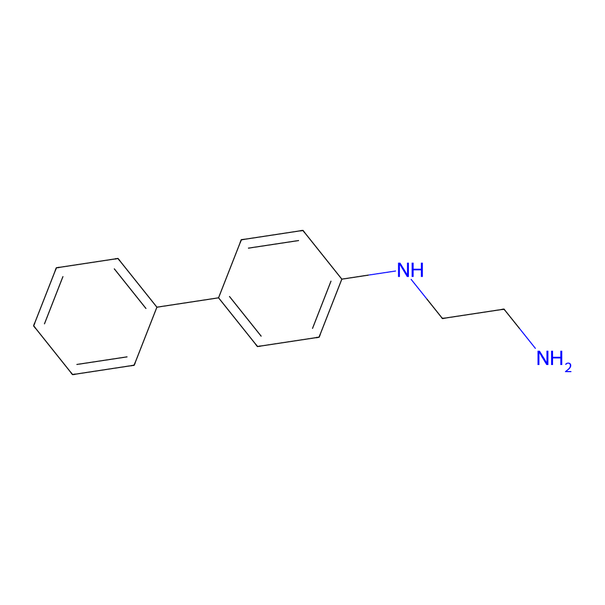 N-(Biphenyl-4-yl)ethylenediamine molecular structure, CAS 190127-73-2
