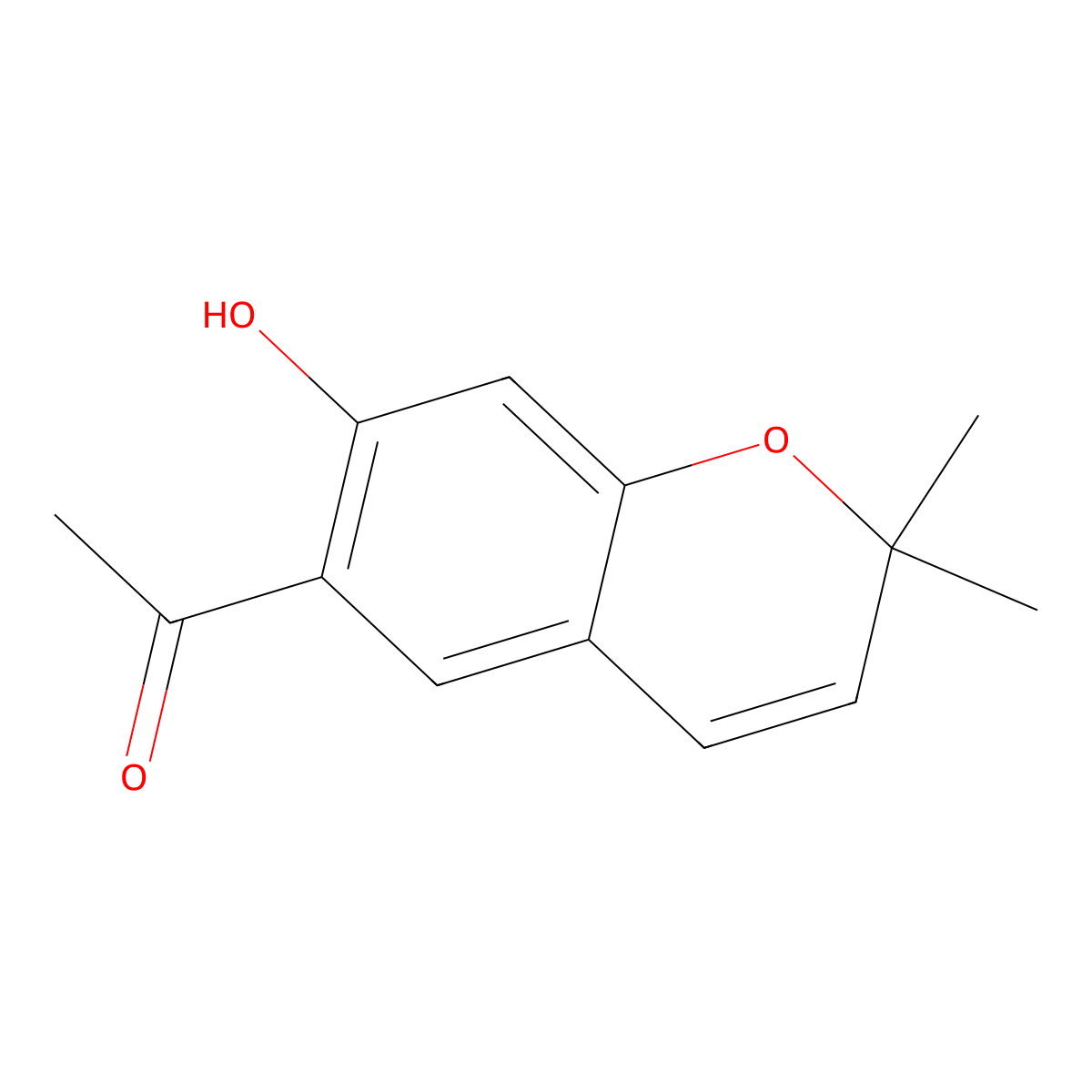Eupatoriochromene molecular structure, CAS 19013-03-7