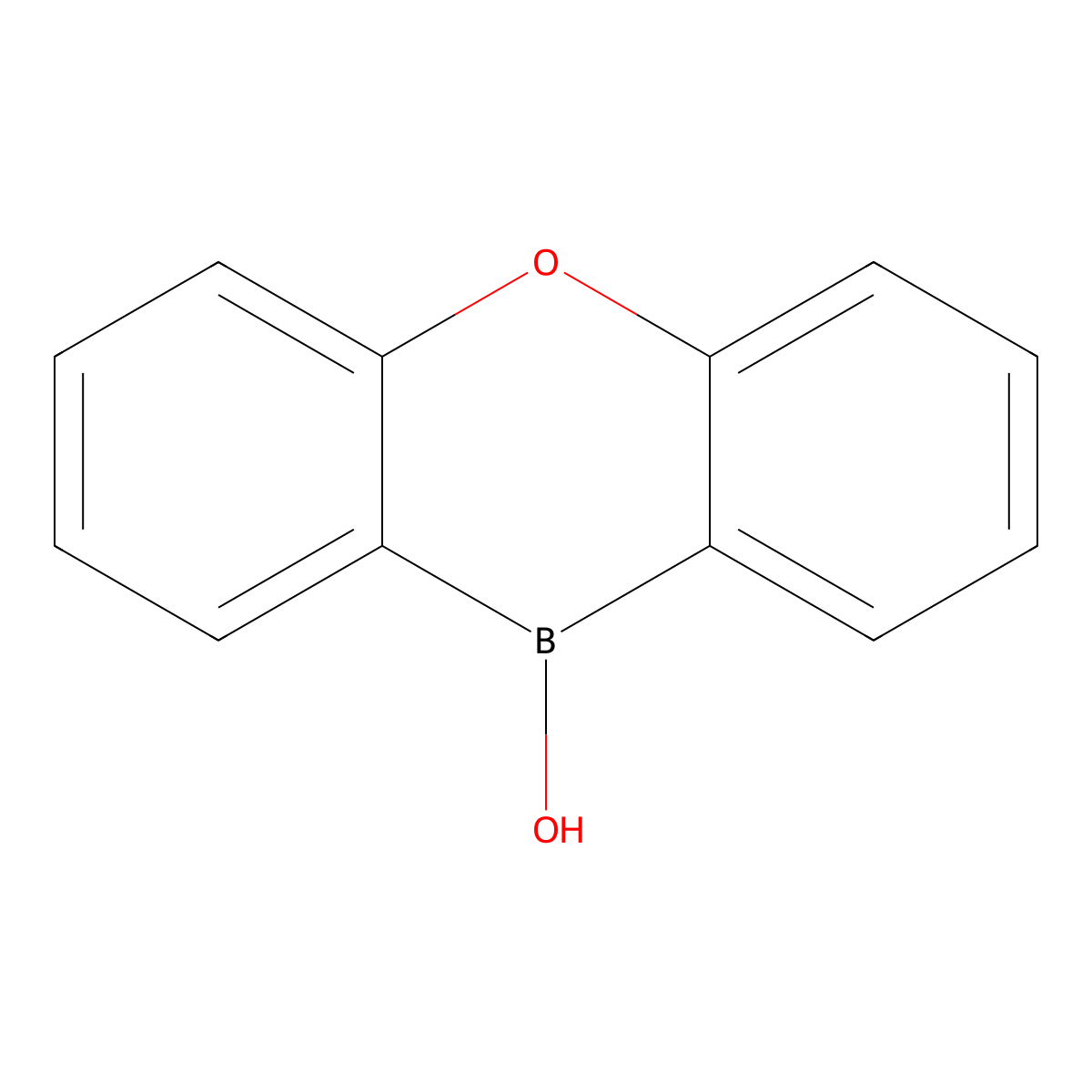 10H-Dibenzo[b,e][1,4]oxaborinin-10-ol molecular structure, CAS 19014-28-9