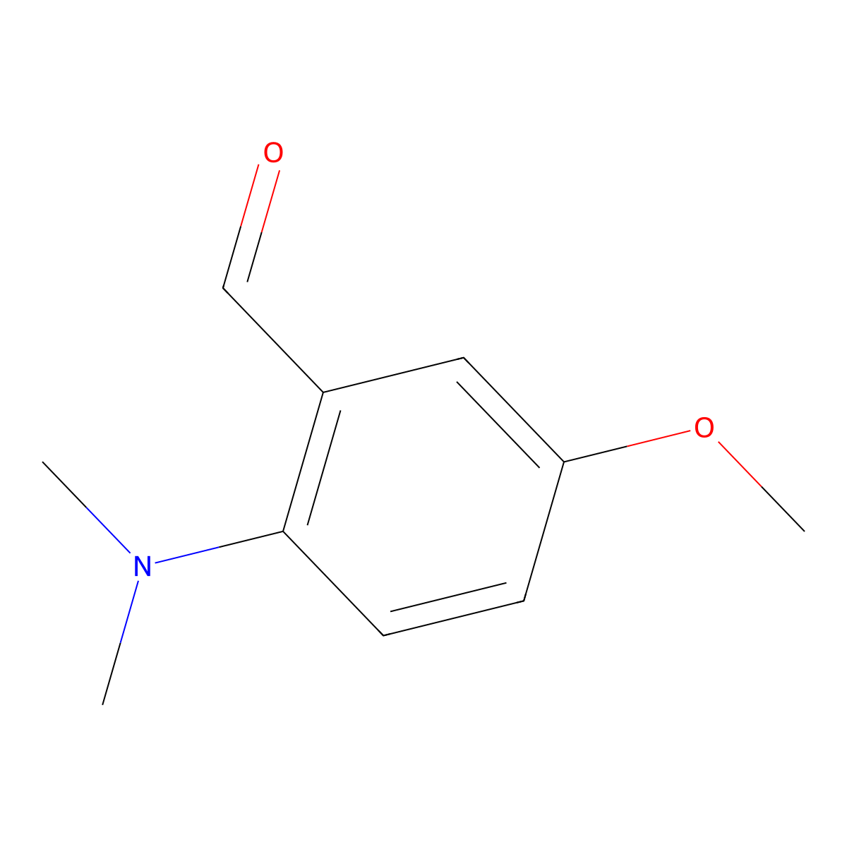 2-(Dimethylamino)-5-methoxybenzaldehyde molecular structure, CAS 190142-96-2