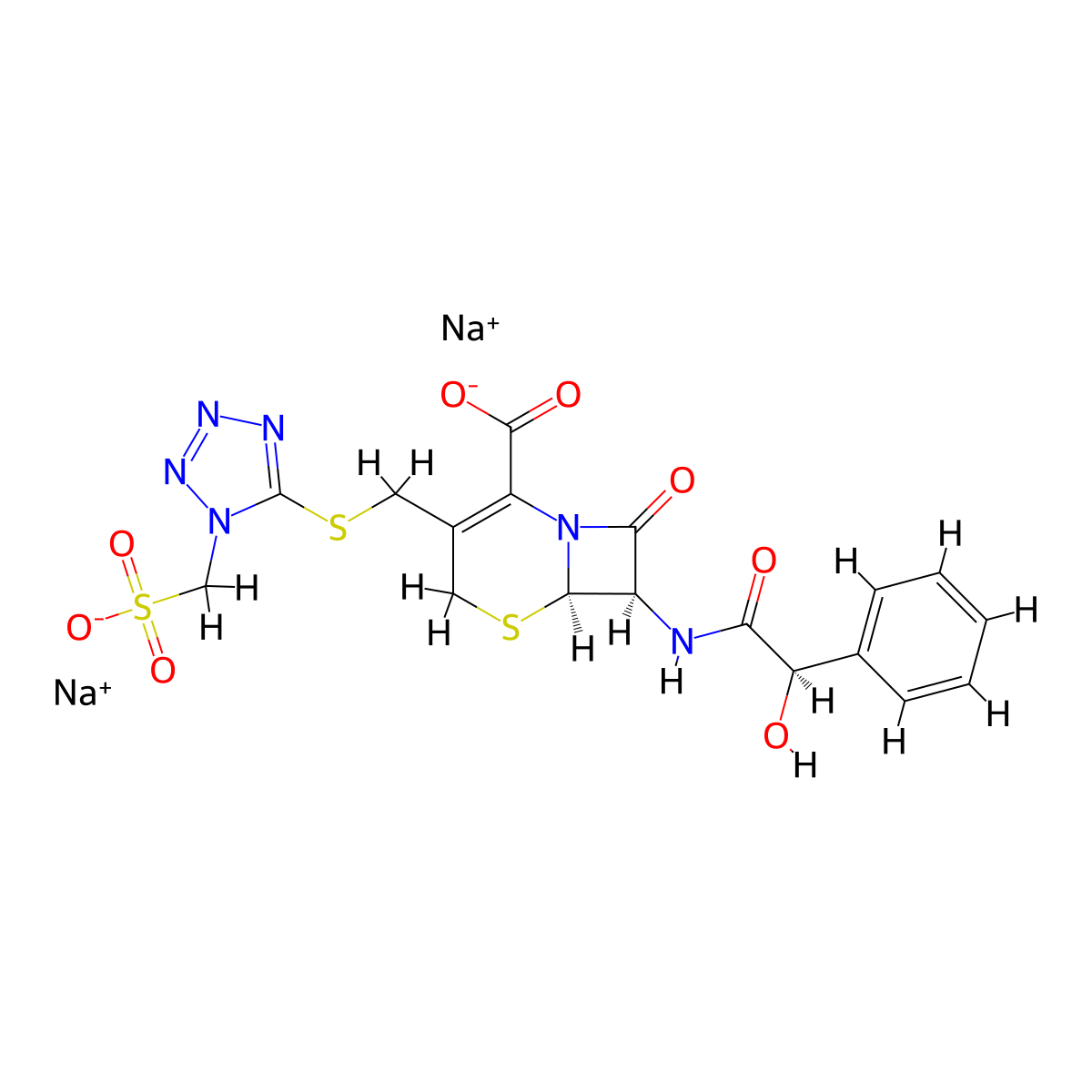 Cefonicid Sodium molecular structure, CAS 190181-58-9
