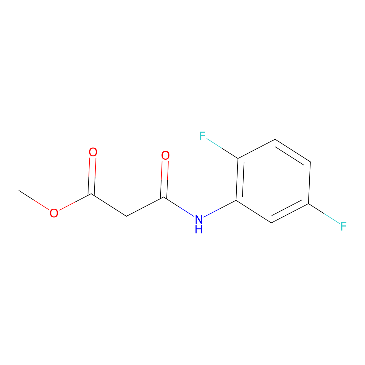Methyl 2-[(2,5-difluorophenyl)carbamoyl]acetate molecular structure, CAS 1901844-00-5