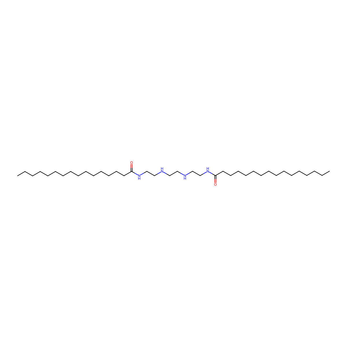 N-[2-[2-[2-(hexadecanoylamino)ethylamino]ethylamino]ethyl]hexadecanamide molecular structure, CAS 19019-45-5