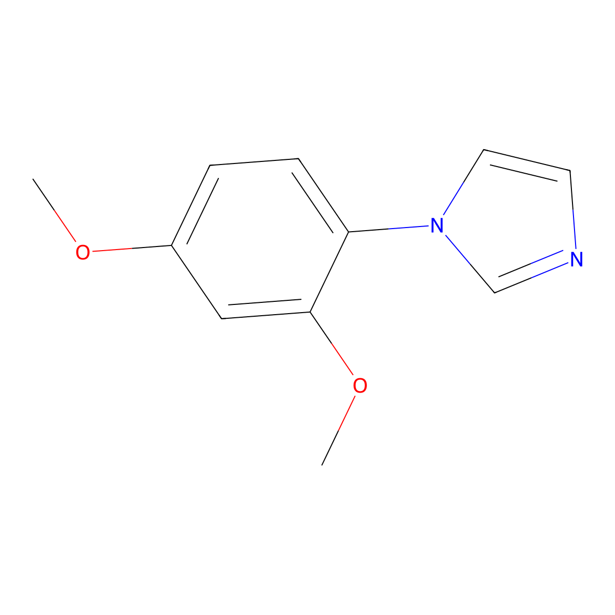 1-(2,4-Dimethoxyphenyl)-1H-imidazole molecular structure, CAS 190198-12-0
