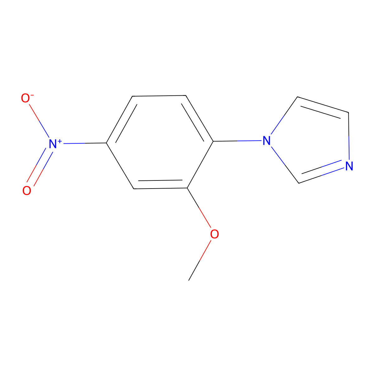 1-(2-Methoxy-4-nitrophenyl)-1H-imidazole molecular structure, CAS 190198-15-3