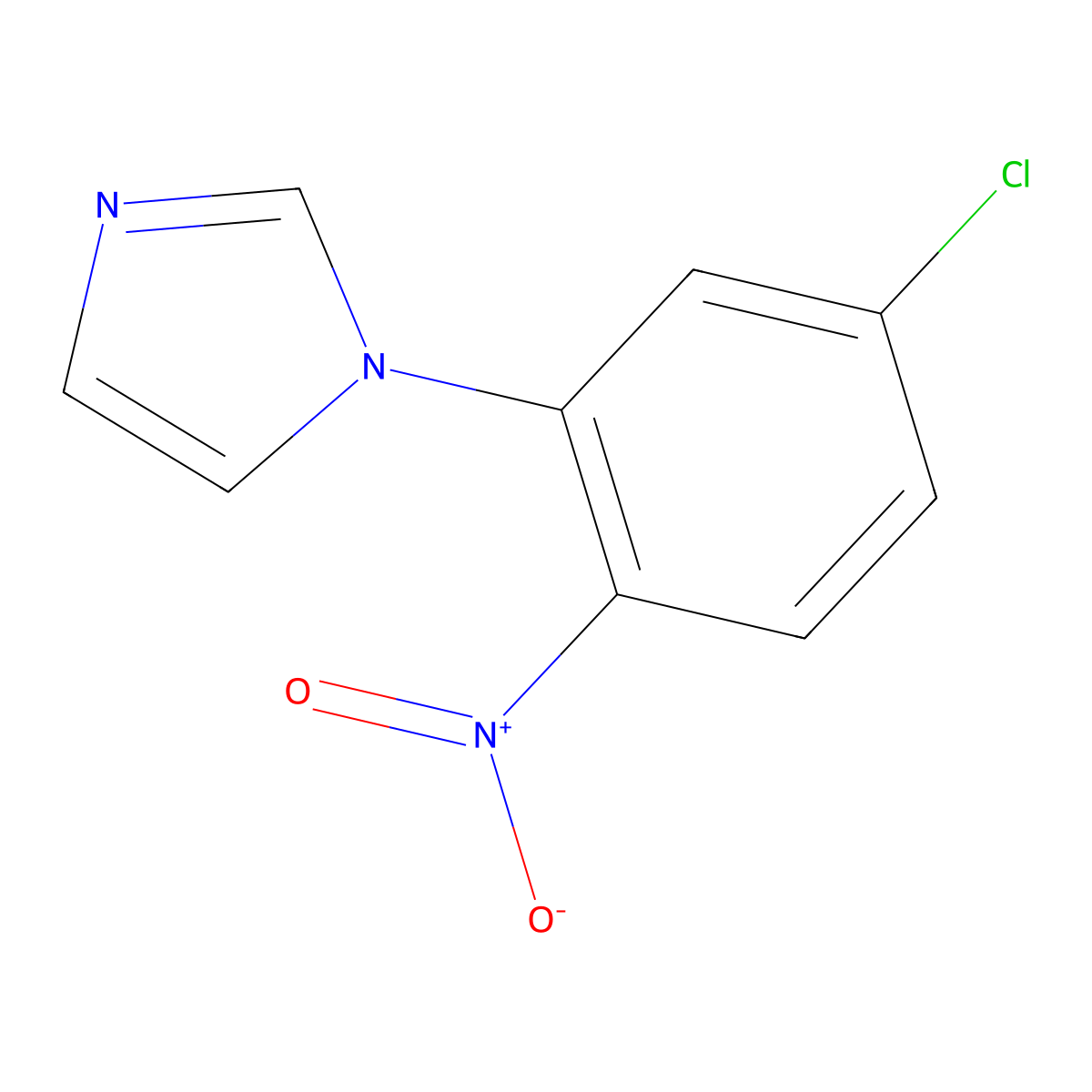 1-(5-chloro-2-nitrophenyl)-1H-imidazole molecular structure, CAS 190198-20-0